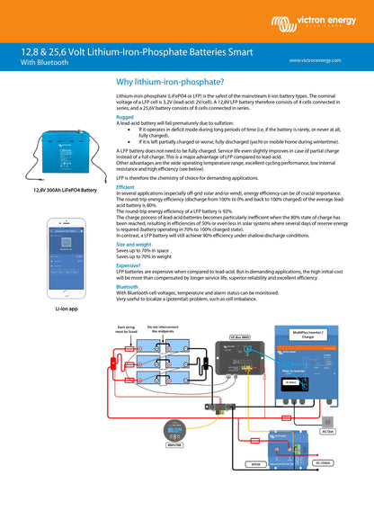 Victron Energy LiFePO4 Battery 25.6V 100Ah Smart