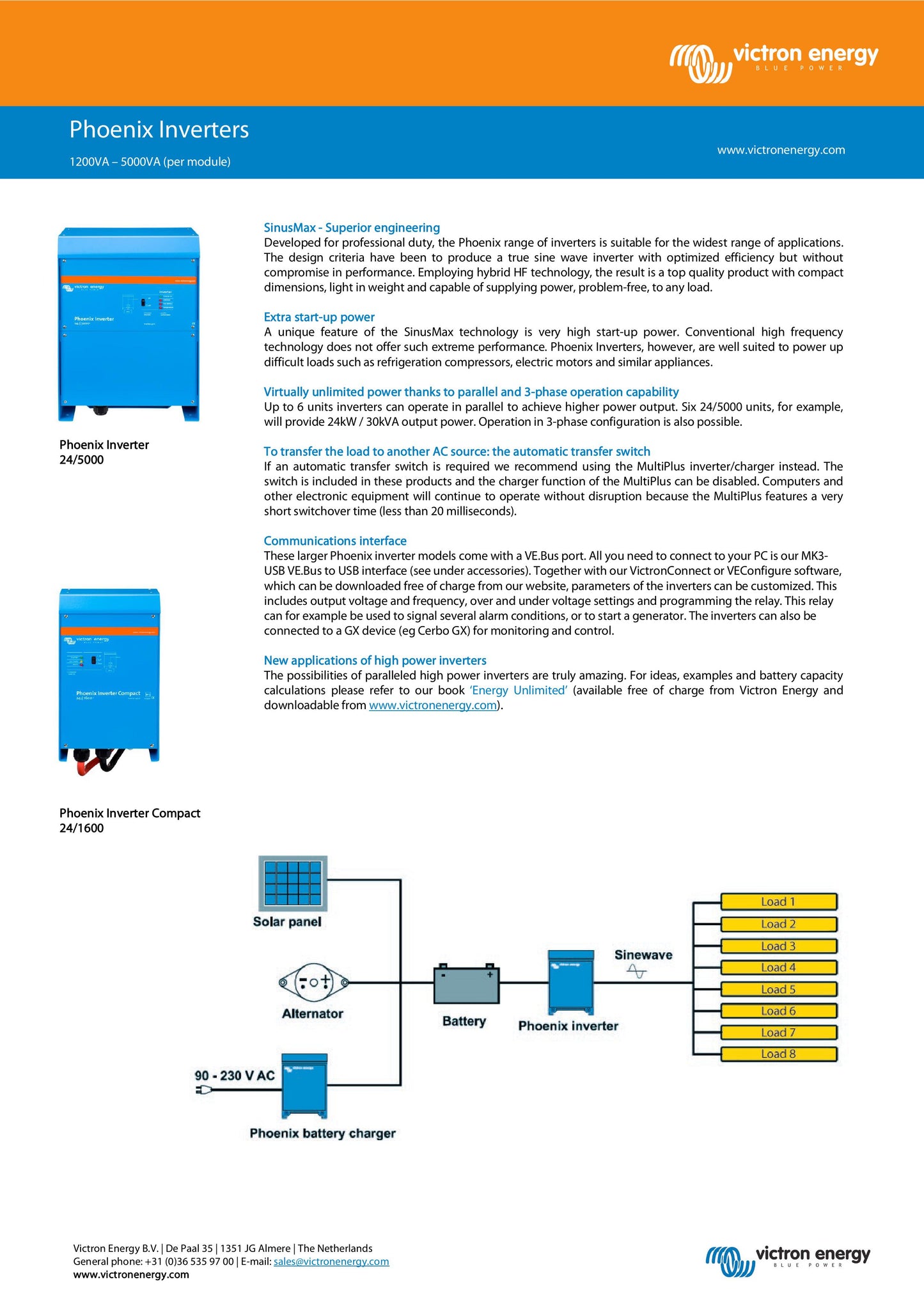 Victron Phoenix Inverter 48V 5000VA VE.Bus