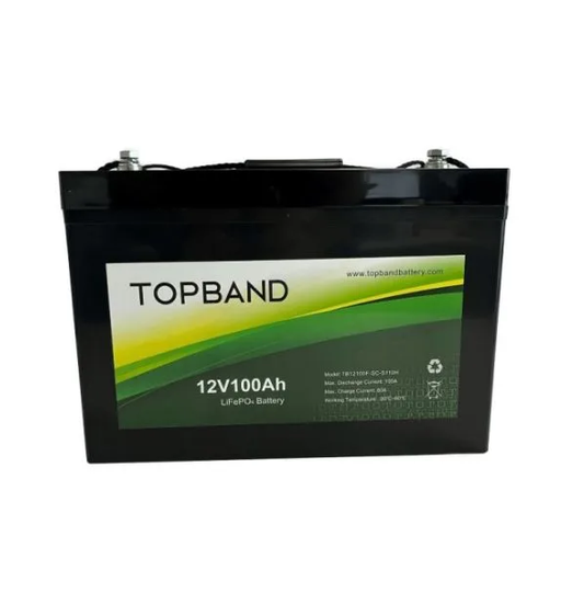 Topband B Series 12V 100Ah Lithium/LifePO4 Battery with Bluetooth and Heater