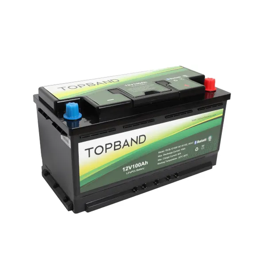 Topband B Series 12V 100Ah Lithium/ LifePO4 Battery With Bluetooth