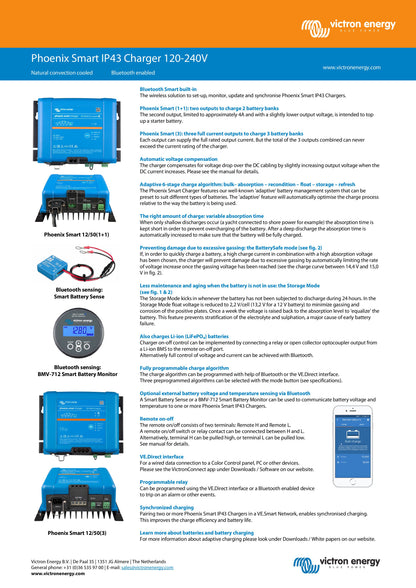 Victron Phoenix Smart IP43 Charger 12/30 (1+1) 12V 30A