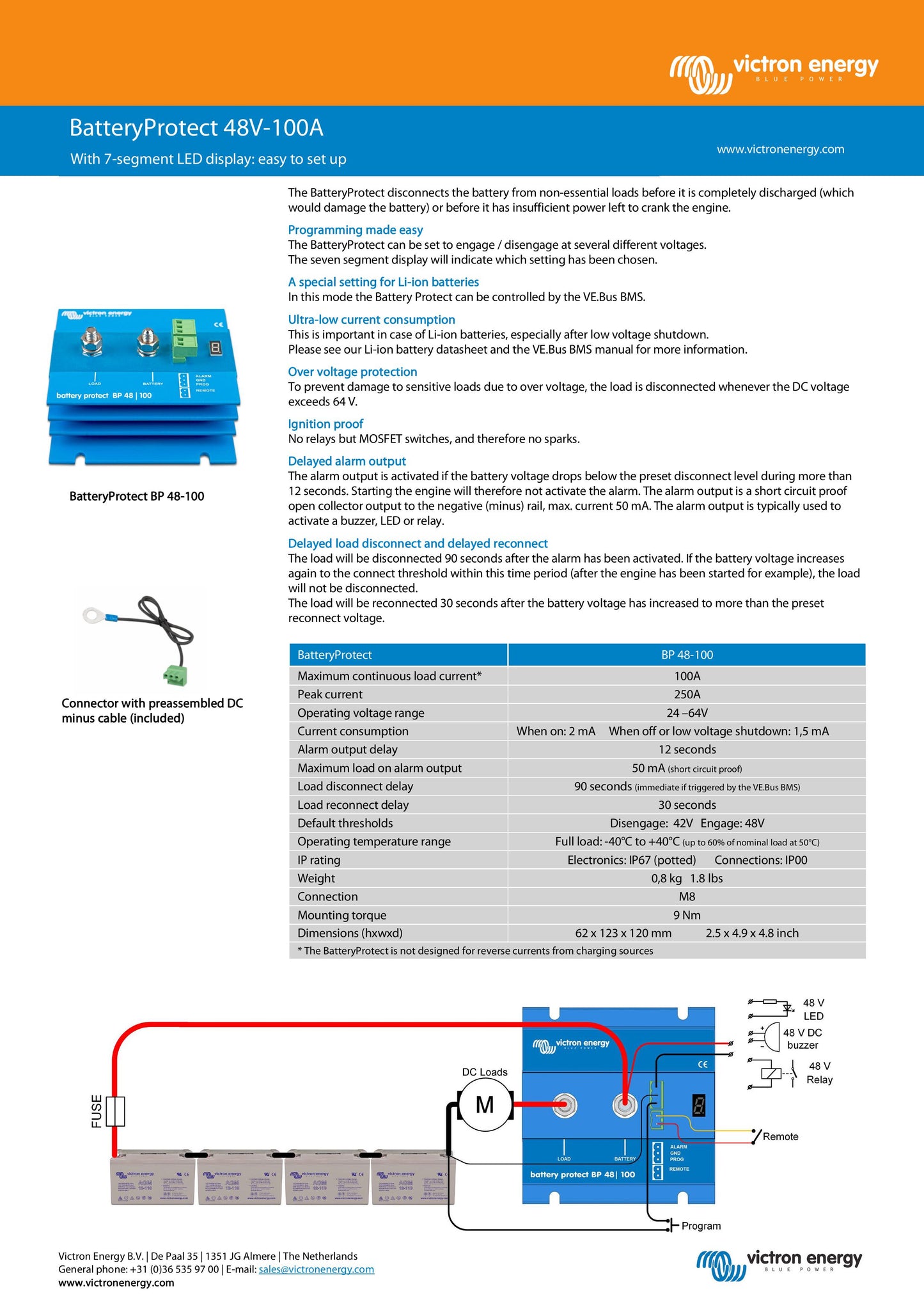 Victron Smart Battery Protect 12/24V 100A