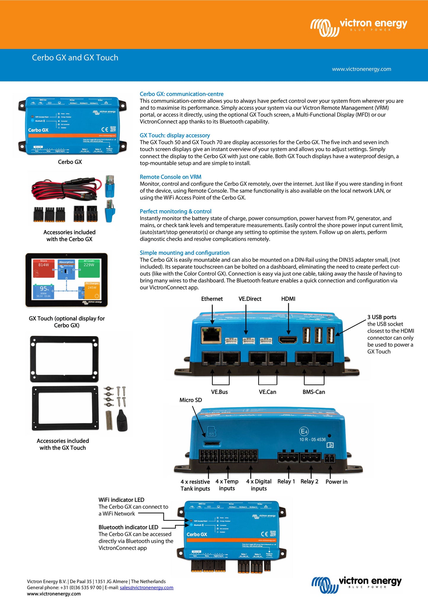 Victron Energy GX Touch 70