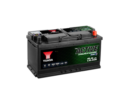 Yuasa L36-AGM Leisure & Marine AGM Battery